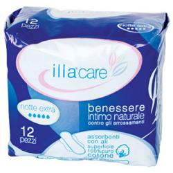 ILLA CARE ASSORBENTE NOTTE EXTRA 12 PEZZI - Farmastop