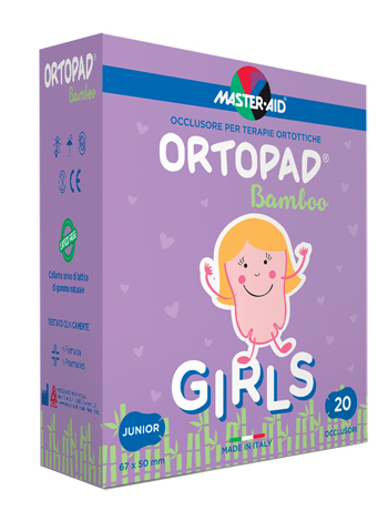 CEROTTO OCULARE PER ORTOTTICA ORTOPAD GIRLS M 5,4X7,6 20 PEZZI - Farmastop