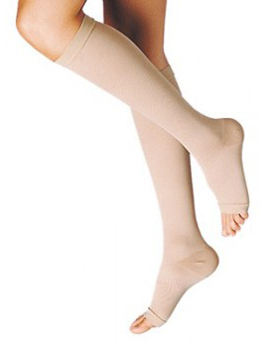 GAMBALETTO TERAPEUTICO DUALSAN A COMPRESSIONE DECRESCENTE KKL1 PUNTA APERTA BEIGE UNISEX 5 1 PAIO - Farmastop