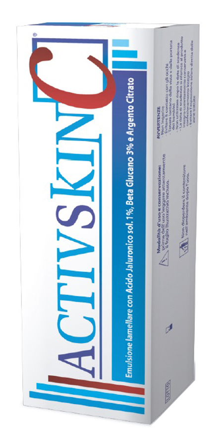 EMULSIONE IAMELLARE ACTIV SKIN CON ACIDO JALURONICO 1% BETA GLUCANO 3% E ARGENTO CITRATO 30 ML - Farmastop