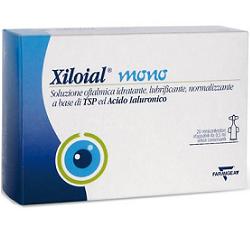 SOLUZIONE OFTALMICA IDRATANTE LUBRIFICANTE XILOIAL 20 MONODOSE DA 0,5ML - Farmastop