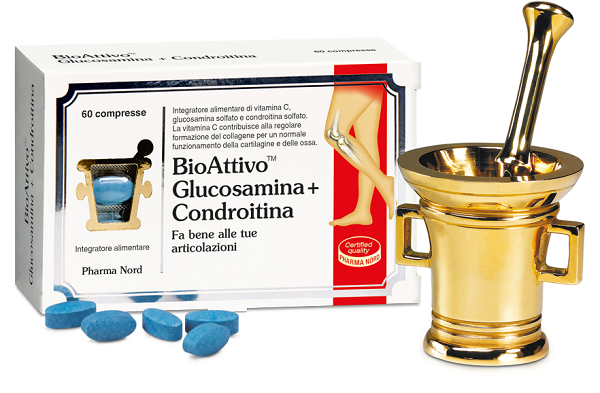BIOATTIVO GLUCOSAMINA + CONDROITINA 60 COMPRESSE - Farmastop
