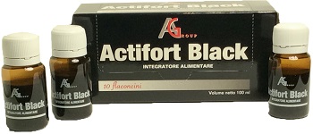 ACTIFORT BLACK 10 FLACONCINI 10 ML - Farmastop