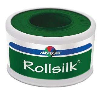CEROTTO IN ROCCHETTO MASTER-AID ROLLSILK TESSUTO BIANCO IPOALLERGENICO 5X2,50 - Farmastop