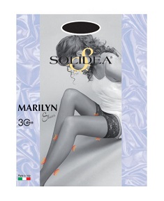 MARILYN 30 SHEER CALZA AUTOREGGENTE CAMEL 3 - Farmastop