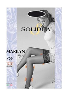 MARILYN 70 SHEER CALZA AUTOREGGENTE BLU SCURO 2 - Farmastop
