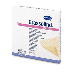 GARZA PARAFFINATA GRASSOLIND 10X10CM 10 PEZZI - Farmastop