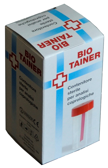 CONTENITORE PER FECI STERILE BIO TAINER 1 PEZZO - Farmastop