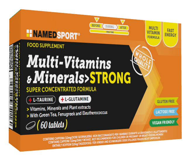 MULTI-VITAMINS&MINERALS STRONG 60 COMPRESSE - Farmastop