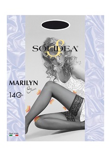 MARILYN 140 SHEER CALZA AUTOREGGENTE NERO 3 - Farmastop
