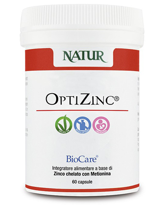 OPTIZINC 60 CAPSULE VEGETALI 379 MG - Farmastop