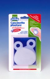CUSCINETTO PLANTARE REALIZZATO IN GEL DI SILICONE BIANCO SEMITRASPARENTE SAGOMATO PER AMMORTIZZARE E PROTEGGERE PRESSIONE E SFREGAMENTI SOTTO LA PIANTA DEI PIEDI 2 PEZZI - Farmastop