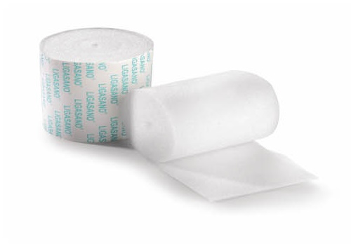 MEDICAZIONE LIGASANO ASSORBENTE IN POLIURETANO NON STERILE STRUTTURA A NIDO D'APE 300X5CM ALTEZZA 3MM 12 PEZZI - Farmastop