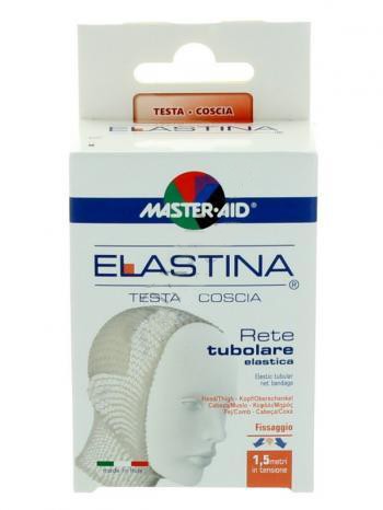 RETE TUBOLARE ELASTICA IPOALLERGENICA MASTER-AID ELASTINA TESTA/COSCIA 1,5 MT IN TENSIONE CALIBRO 6 CM - Farmastop