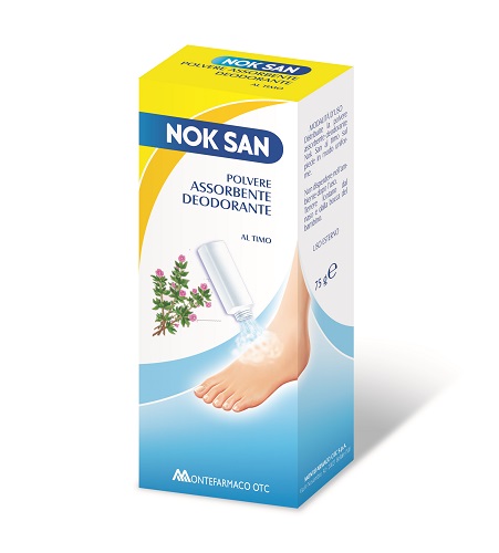 NOK SAN POLVERE ASSORBENTE DEODORANTE 75 G - Farmastop
