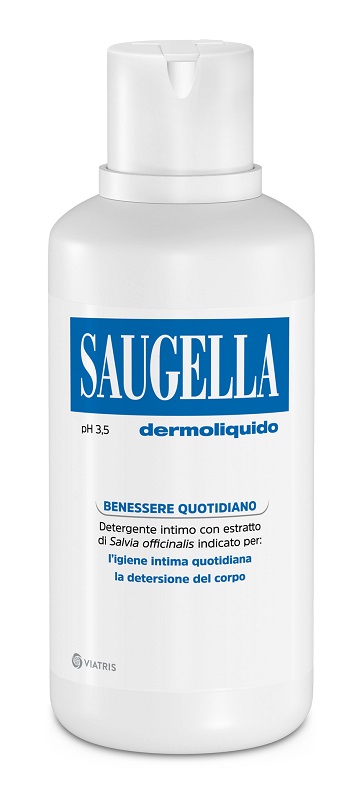 SAUGELLA DERMOLIQUIDO PH 3,5 DETERGENTE INTIMO BENESSERE QUOTIDIANO 500 ML - Farmastop