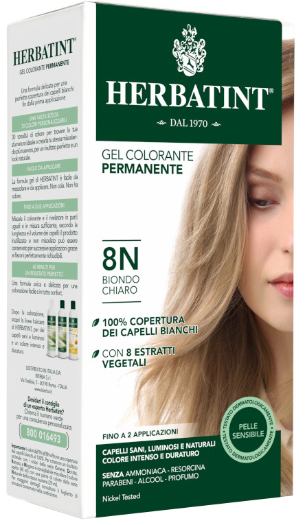 HERBATINT 8N BIONDO CHIARO 150 ML - Farmastop