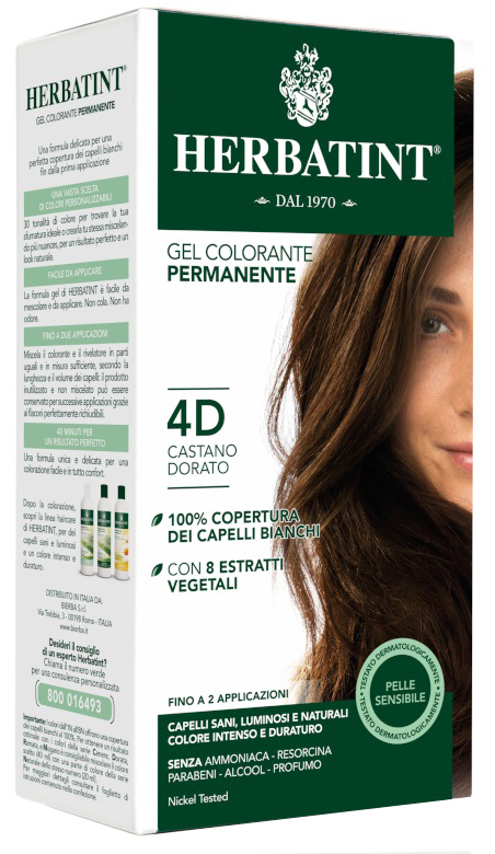 HERBATINT 4D CASTANO DORATO 150 ML - Farmastop