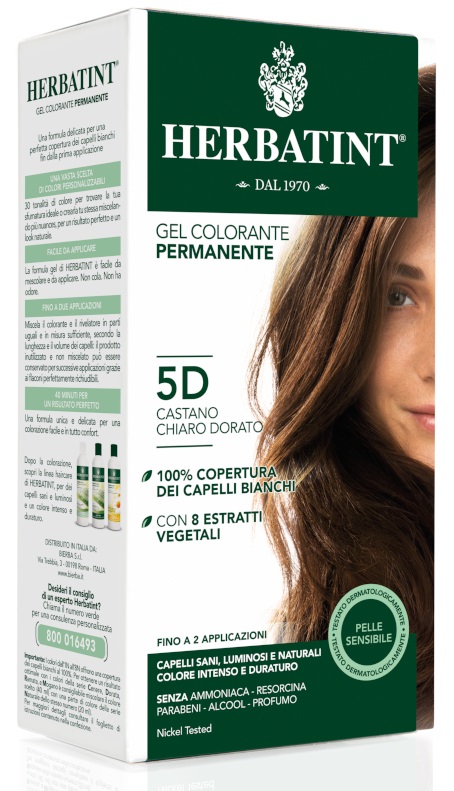 HERBATINT 5D CASTANO CHIARO DORATO 150 ML - Farmastop