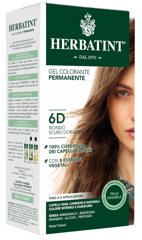 HERBATINT 6D BIONDO SCURO DORATO 150 ML - Farmastop