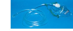 MASCHERA PER OSSIGENOTERAPIA MEDIA CONCENTRAZIONE CON 2 TUBI PROLUNGA 2 METRI - Farmastop