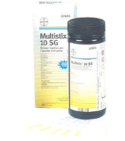 STRISCIA REATTIVA MULTITEST MULTISTIX 10SG 25 PEZZI - Farmastop