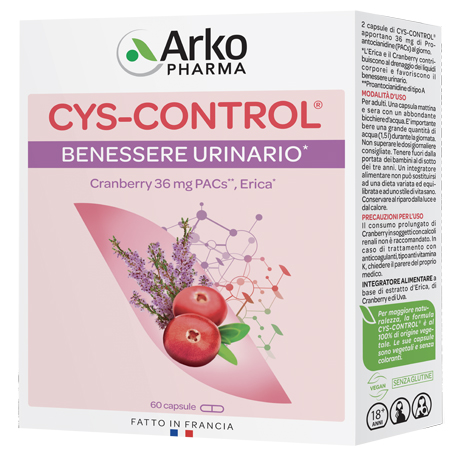 CYS CONTROL 60 CAPSULE CON ERICA - Farmastop