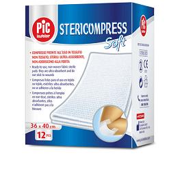 STERICOMPRESS SOFT XL GARZA TNT 18X40CM 12 PEZZI - Farmastop