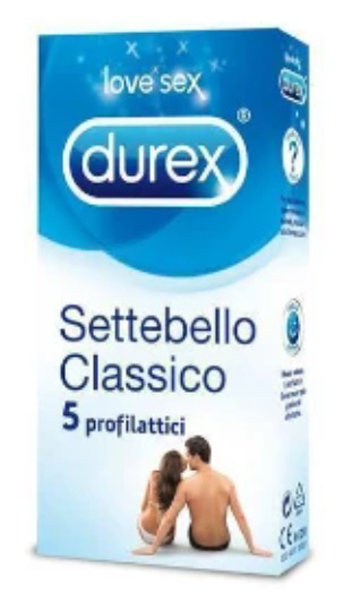 PROFILATTICO DUREX SETTEBELLO CLASSICO 5 PEZZI - Farmastop