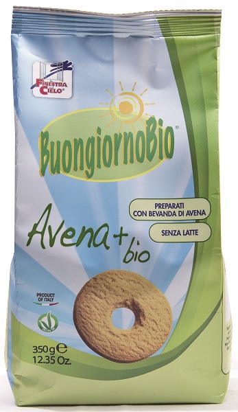 FSC BUONGIORNOBIO BISCOTTI ALL'AVENA+ BIO VEGAN SENZA LATTE 350 G - Farmastop
