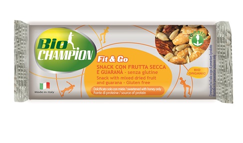 BIOCHAMPION FIT&GO BARRETTA ENERGETICA FRUTTA SECCA/GUARANA' 30 G - Farmastop