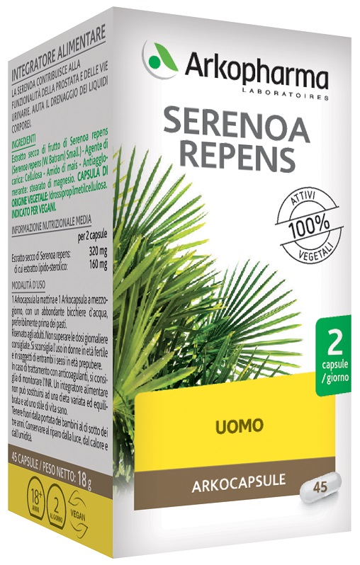 SERENOA REPENS 45 VEGI CAPSULE - Farmastop