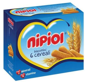 NIPIOL BISCOTTINI 6 CEREALI 800 G - Farmastop