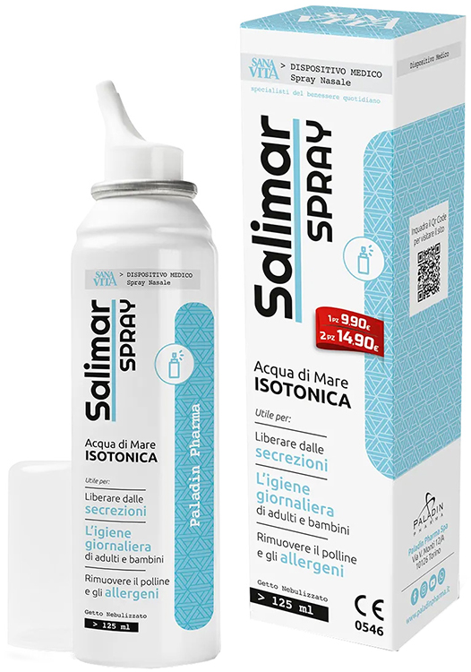 SANAVITA SALIMAR SPRAY NASALE NEW 125 ML - Farmastop