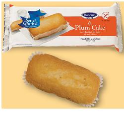 BONONIA PLUMCAKE CON FARINA DI RISO SENZA GLUTINE 6 X 36 G - Farmastop