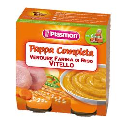 PLASMON OMOGENEIZZATO PAPPE VITELLO/VERDURA/RISO 190 G X 2 PEZZI - Farmastop