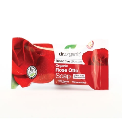 DR ORGANIC ROSE OTTO ROSA SOAP SAPONETTA 100 G - Farmastop