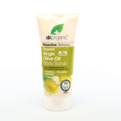 DR ORGANIC VIRGIN OLIVE OIL OLIO DI OLIVA BODY SCRUB CORPO 200 ML - Farmastop