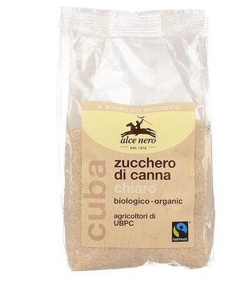 ZUCCHERO DI CANNA CHIARO BIO CUBA FAIRTRADE 500 G - Farmastop