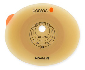 PLACCA PER COLO ILEO ED UROSTOMIA DANSAC NOVALIFE2 70MM RITAAGLIABILE 10-62 - Farmastop