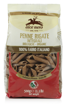 PENNE 100% FARRO INTEGRALE BIO 500 G - Farmastop
