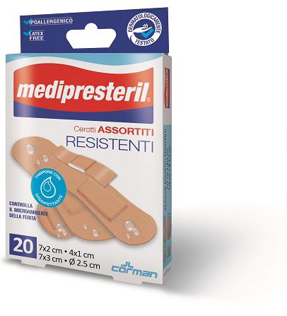 CEROTTO MEDIPRESTERIL RESISTENTI 4FORMATI ASSORTITI 20 PEZZI - Farmastop