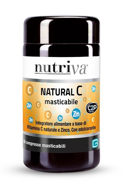 NUTRIVA NATURAL C 60 COMPRESSE MASTICABILI - Farmastop