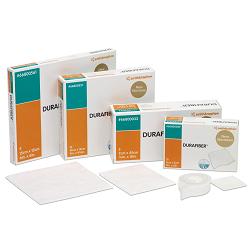MEDICAZIONE STERILE IN FIBRE DI CELLULOSA ETILSOLFONATA GELICANTE DURAFIBER ASSORBENTE 10X10CM 10 PEZZI - Farmastop