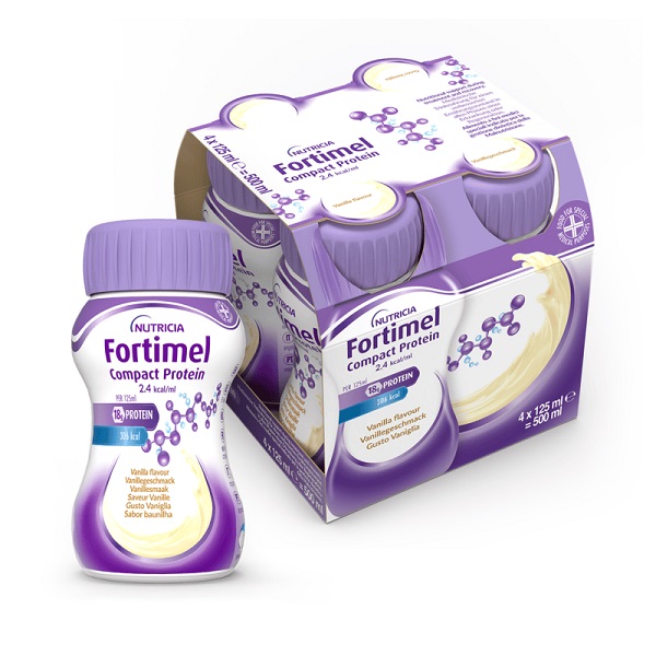 FORTIMEL COMPACT PROTEIN VANIGLIA 4 BOTTIGLIE DA 125 ML - Farmastop