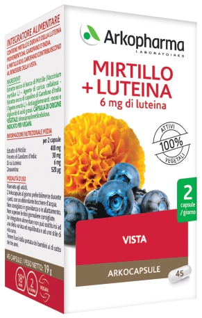 ARKO CAPSULE MIRTILLO+LUTEINA 45 CAPSULE - Farmastop