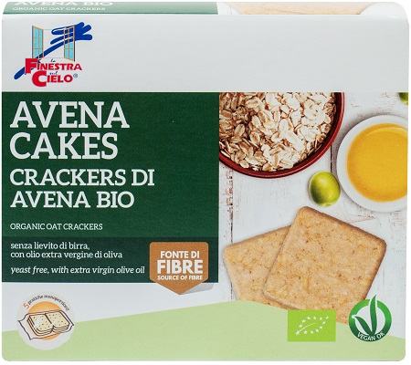 FSC AVENACAKES CRACKERS DI AVENA BIO VEGAN SENZA LIEVITO DI BIRRA CON OLIO EXTRAVERGINE DI OLIVA 250 G - Farmastop