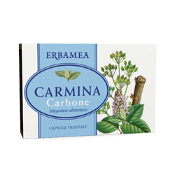 CARMINA CARBONE 24 CAPSULE VEGETALI 12 G - Farmastop