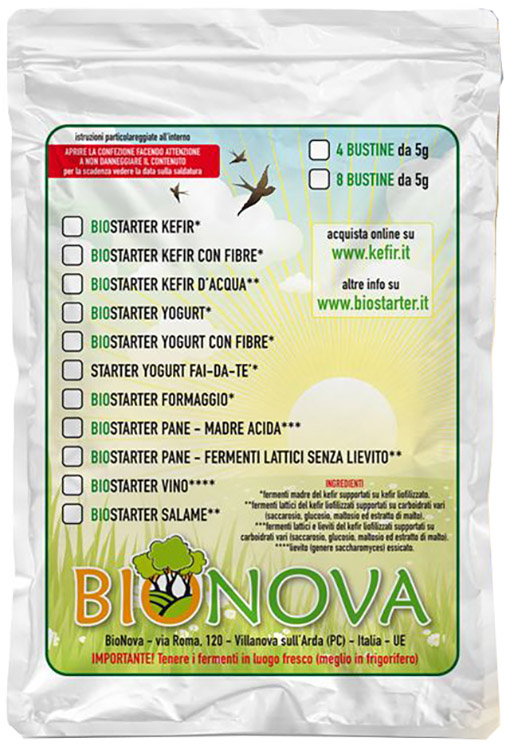 BIOSTARTER PER KEFIR D'ACQUA - Farmastop
