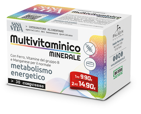 SANAVITA MULTIVITAMINICO MINERALE 30 COMPRESSE - Farmastop